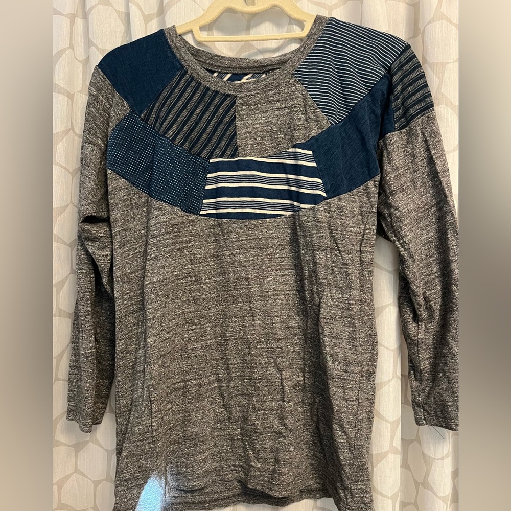 KAPITAL Japan Blue Patchwork Shirt